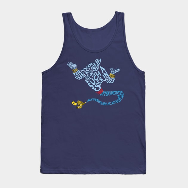 3 Wishes - Genie Inspired Quote Design Tank Top by Here With The Ears